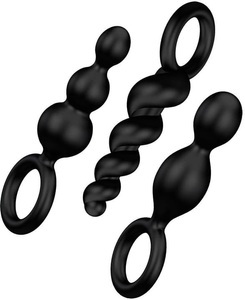Satisfyer, Satisfyer Plugs Black, Satisfyer Booty Call - Analplugs (Schwarz)