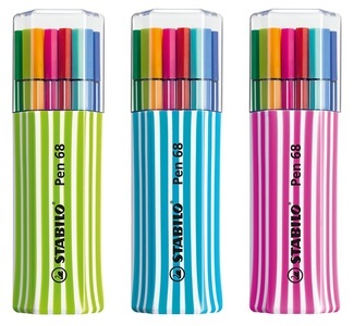 Stabilo Premium-Fasermaler STABILO® Pen 68, 15 Stiften