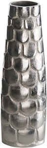 Beliani, Beliani Blumenvase Aluminium silber 47 cm SUKHOTHAI Vase, Beliani - Blumenvase aus Aluminium Glamourös SUKHOTHAI, One Size, Antikes Silber