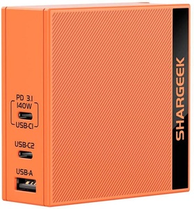 undefined, SharGeek Charger 140W Pd3.1 GaN Ladegerät, Sharge - 140W GaN USB Ladegerät, Orange Bunt, One Size