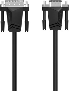 HAMA, HAMA 00200714 - Video-Kabel (Schwarz), Hama DVI / VGA Adapterkabel DVI-I 18+5pol. Stecker, VGA 15pol. Stecker 1.50 m Schwarz 00200714 DVI-Kabel
