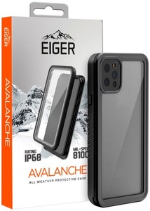 Apple, Eiger - iPhone 12 Pro Avalanche Case Wasserfeste Outdoor Schutz Hülle IP68 (EGCA00278) - Schwarz, Eiger iPhone 12 Pro Avalanche Cover Schwarz