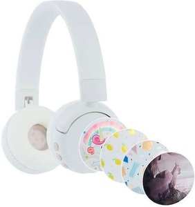 BuddyPhones, BuddyPhones Kids headphones wireless POPFun (White) On-Ear Kopfhörer, BuddyPhones Kinderkopfhörer POP Bluetooth Weiss