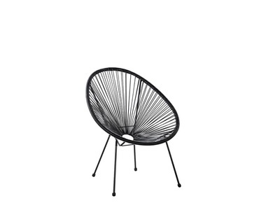 Beliani, Beliani ACAPULCO II Rattanstuhl Kunststoff ø 70 cm, 