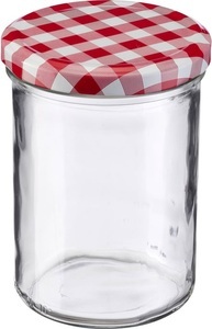 Westmark, Sturzglas 440ml, Sturzglas 440ml, m. rot-weiss Deckel, 82 mm