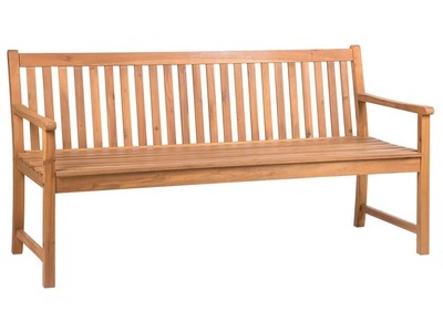 Beliani, Beliani Vivara Gartenbank, Beliani - Gartenbank aus FSC® zertifiziertes Akazienholz Klassisch VIVARA, One Size, Light Beige