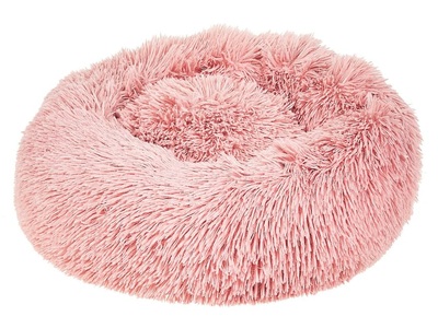 Beliani, Beliani KULU, ø 50 cm Tierbett, Beliani - Tierbett aus Webpelz Klassisch KULU, 50 CM, Pink