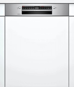 Bosch, Bosch SMI6TCS00E Geschirrspüler, Bosch Serie 6, Teilintegrierter Geschirrspüler, 60 cm, Edelstahl, SMI6TCS00E