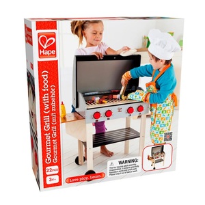 Hape, HAPE Gourmet Grill mit Zubehör, Hape Spielküche Gourmet Grill