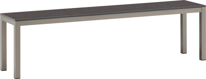 Do it + Garden, LOCARNO, 160 cm, Gestell Polar Silber, Platte HPL Sitzbank