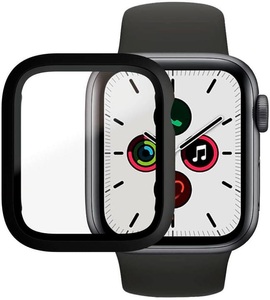 Apple, Panzerglass - Apple Watch (40 mm) Antibakterieller Hardcase Bumper + Display Schutzfolie (3640) - Schwarz / Transparent, PanzerGlass Displayschutzglas »3640«, für Watch 4/5/6/SE (40 mm)