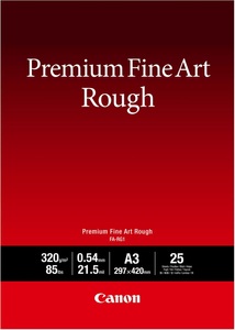 Canon, Canon Premium Fine Art Rough Paper Fa-Rg1 A3, Canon Premium Paper, A3, 320g, Fine Art Rough, FA-RG1 A3, (25 Blatt)