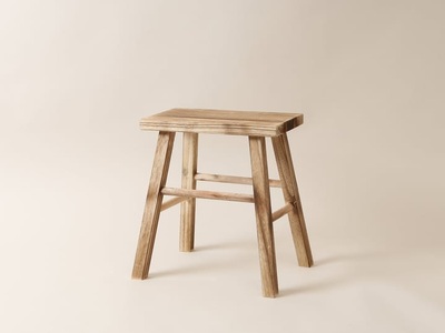 Marein, Marein aus Holz Deko Hocker, Esmée Hocker »Holz, Braun«