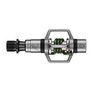 crankbrothers, Crankbrothers Eggbeater 2 Pedals silber/grün 2019 Rennvelo Pedale, crankbrothers Pedal Egg Beater 2 Pedale