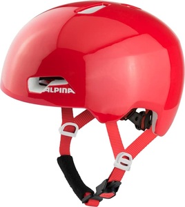 Alpina, Alpina Velohelm Kinder Hackney - Red Gloss, Alpina Velohelm Kinder Hackney - Red Gloss (Grösse: 51-56)