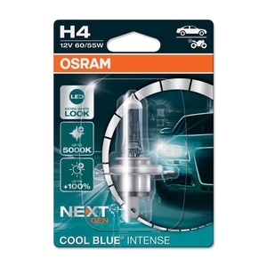 Osram, Osram Cool Blue Intense Next Gen H4 Autolampe, OSRAM, Ersatzleuchtmittel, COOL BLUE INTENSE Singleblister H4/12V/60/55W/P43t, AUTO & BIKE, 64193CBN-01B