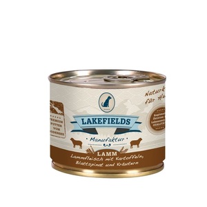 Lakefields, Lakefields Lammfleisch, 200 g Nassfutter, Lakefields Lammfleisch, 0.2 kg Nassfutter