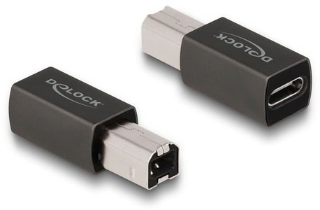 Delock, DeLock Usb-C Buchse - Usb-B Stecker USB Adapter, Delock USB-Adapter USB-C Buchse - USB-B Stecker