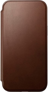 Nomad, Nomad Book Cover Modern Leather Folio iPhone 15 Pro Max Braun, Nomad Book Cover Modern Leather Folio iPhone 15 Pro Max Braun