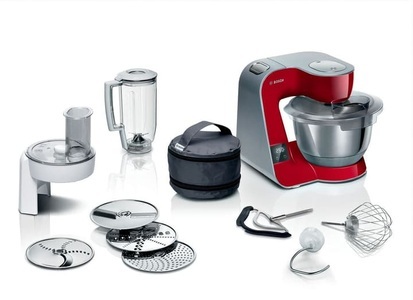 Bosch Haushalt, Bosch Haushalt MUM5/Serie 4 Küchenmaschine 1000 W Rot-Silber, BOSCH MUM5X720 - Küchenmaschine (Rot)