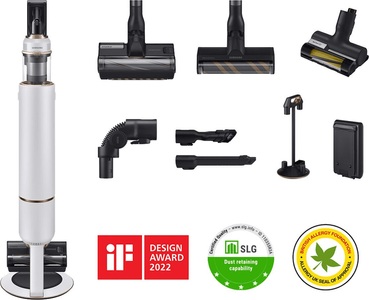 Samsung, SAMSUNG Bespoke Jet One Complete - Kabelloser Staubsauger mit Wisch-Funktion (Weiss), Samsung, Staubsauger, Samsung VS20A95843W Bespoke Jet One Akktu-Staubsauger, Produkte & Wohnen