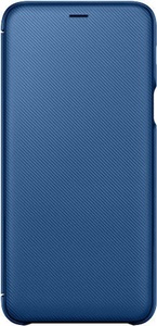 Samsung, Samsung Galaxy A6 Plus (2018) Flip Wallet Cover Tasche Blau (EF-WA605CLEGWW), 