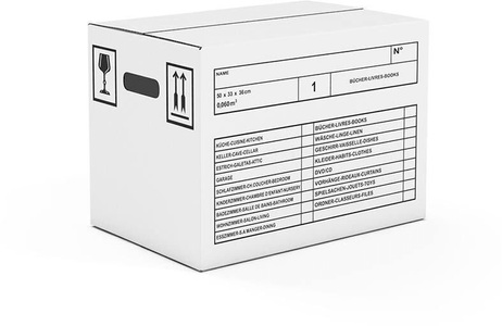 Neutral, NEUTRAL Umzugskarton 289365 50X33X36cm 10 Stk., Antalis Umzugsbox 50 x 33 x 36 cm 10 Stück, Weiss