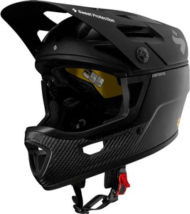 Sweet Protection, Sweet Protection Arbitrator MIPS Fahrradhelm (Schwarz), Sweet Protection Arbitrator MIPS Helmet - MTB-Helm Matte Black / Natural Carbon S/M (53 - 56 cm)