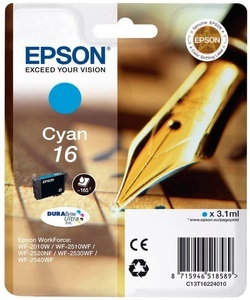 Epson, Epson C13T16224010 - Tintenpatrone, Epson Tintenpatrone, blau, T162240, (165 Seiten)