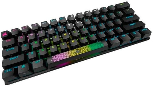 Corsair, CORSAIR K70 Pro Mini RGB - Bluetooth Tastatur (Schwarz), 