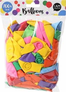 undefined, Luftballons ca.30 cm, bunt,100 Stk., I AM CREATIVE Luftballons bunt 6010.4 100 Stück