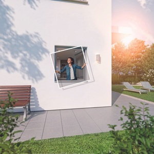 undefined, Fliegengitter Fensterrahmen RHINO, Windhager Insektenschutz Einhänge-Fenster | 100 × 120 cm