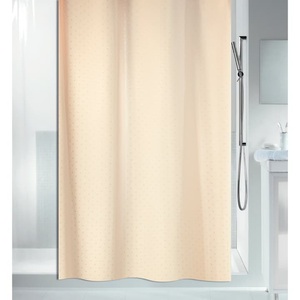 Spirella, SPIRELLA Duschvorhang RICCO, Spirella Ricco Textilduschvorhang 180x200 cm Champagne