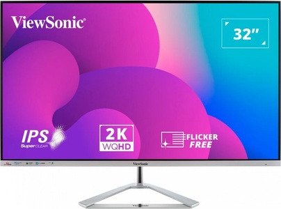 ViewSonic, Viewsonic VX3276-2K-MHD-2 LED-Monitor 80 cm (31.5 Zoll) EEK G (A - G) 2560 x 1440 Pixel 4 ms DisplayPort, HDMI®, VGA IPS, Viewsonic VX3276-2K-MHD-2 LED-Monitor EEK G (A - G) 80 cm (31.5 Zoll) 2560 x 1440 Pixel 16:9 4 ms DisplayPort, Mini