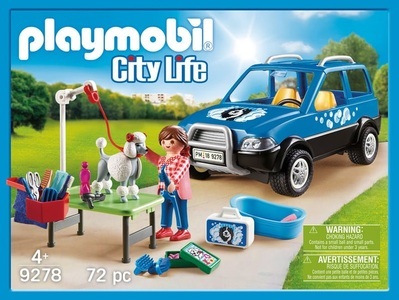 PLAYMOBIL, Mobiler Hundesalon, PLAYMOBIL® City Life 9278 Mobiler Hundesalon mehrfarbig
