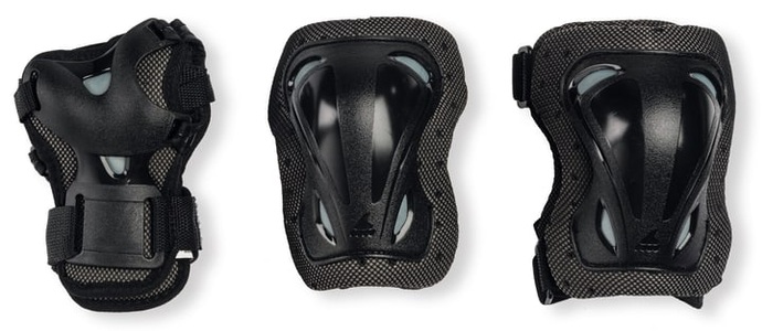 Rollerblade, ROLLERBLADE SKATE GEAR JUNIOR 3 PACK Protektorenset Kinder, Rollerblade Kinder-Schonerset Schonerset schwarz