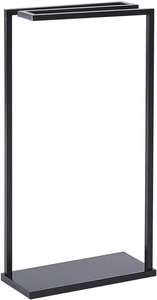 Beliani, Beliani Handtuchständer Stahl schwarz 42 x 83 cm freistehend 3 Arme GARCITAS, Beliani - Handtuchständer aus Stahl Modern GARCITAS, One Size, Schwarz