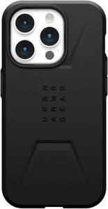 UAG, UAG Civilian - Schutzhülle (Passend für Modell: Apple iPhone 15 Pro), Urban Armor Gear Civilian MagSafe Backcover Apple iPhone 15 Pro Schwarz MagSafe kompatibel
