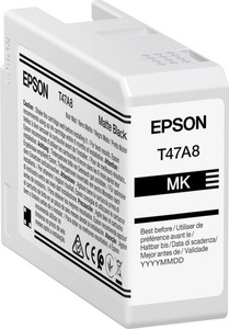Epson, Epson Tintenpatrone T47A800 matte schwarz, Epson Tintenpatrone, matte schwarz, SureColor SC-P900, T47A800, (50ml)