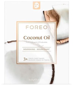 Foreo, UFO - Coconut Oil Sheet Mask, FOREO Skincare FOREO Skincare COCONUT OIL SHEET MASK FARM TO FACE COLLECTION TUCH tuchmaske 3.0 pieces