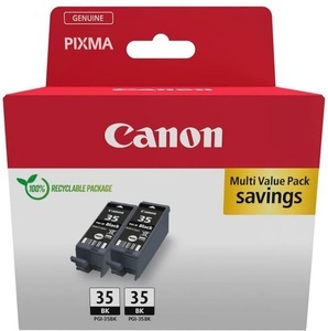 Canon, Canon Tinte PGI 35 2 Stück Black Tintenpatrone, CANON Tintenpatronen/Druckköpfe für Inkjetdrucker/Multifunktionsgeräte