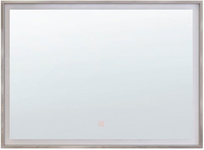 Beliani, Beliani Badspiegel mit LED-Beleuchtung rechteckig 60 x 80 cm ARGENS, Beliani Badspiegel mit LED-Beleuchtung rechteckig 80 x 60 cm ARGENS