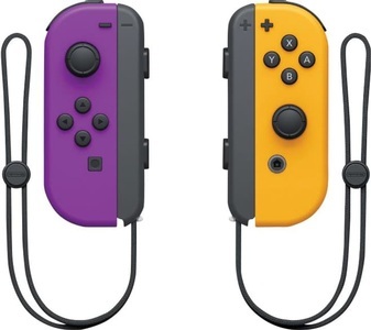 Nintendo, Nintendo Joy-Con - Controller (Neon-Lila/Neon-Orange), Joy-Con 2er-Set, Bewegungssteuerung