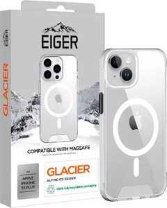 EIGER, Eiger Glacier MagSafe Case iPhone 15 Plus transparent Smartphone Hülle, Eiger iPhone 15 Plus Glacier Magsafe Case transparent