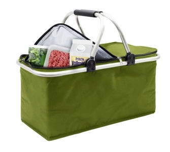 Wenko, WENKO Thermo-Einkaufskorb faltbar grün Einkaufskorb, WENKO Thermo-Einkaufskorb Kühltasche