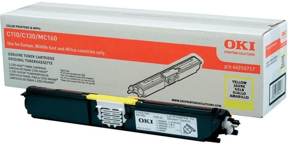 OKI, OKI 44250717 gelb Tonerkassette, Oki Toner, gelb, 44250717, (1'500 Seiten)