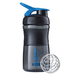 Blender Bottle, 20oz / 590ml BlenderBottle SportMixer Flip, Black/Cyan, Blender Bottle Shaker & Trinkflasche SportMixer Flip 590 ml, Black/Cyan