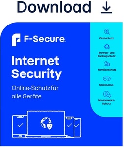 F-Secure, F-Secure Internet Security ESD, Vollversion, 7 Geräte, 2 Jahre, F-Secure Internet Security ESD, Vollversion, 7 Geräte, 2 Jahre