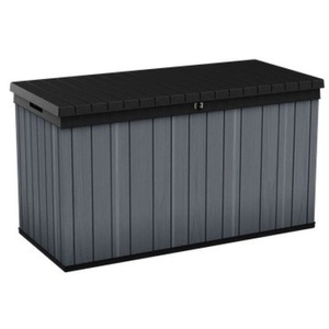 Keter, Keter Darwin Box 570L, grau/schwarz 142.9 x 65.5 78.2 cm, Keter Darwin Box 570L, grau/schwarz 142.9 x 65.5 78.2 cm Aufbewahrungsbox
