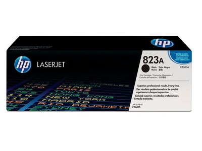 Hp, Original Tonerpatrone schwarz HP No. 823, CB380A, HP H823ABK Toner bk - HP No. 823A BK, CB380A für z.B. HP Color LaserJet CP 6000, HP Color LaserJet CP 6015 DE, HP Color LaserJet CP 6015 DN